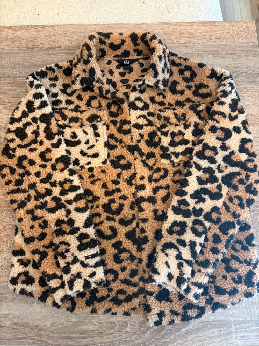 Sherpa Leopard Jacket